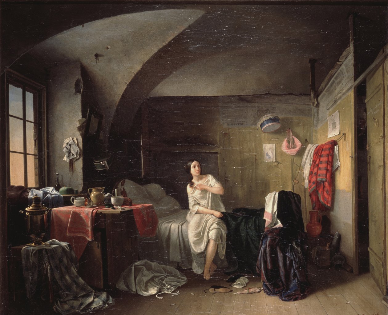 Morgen de um alfaiate, 1855 de Dmitri Petrovich Volokhov