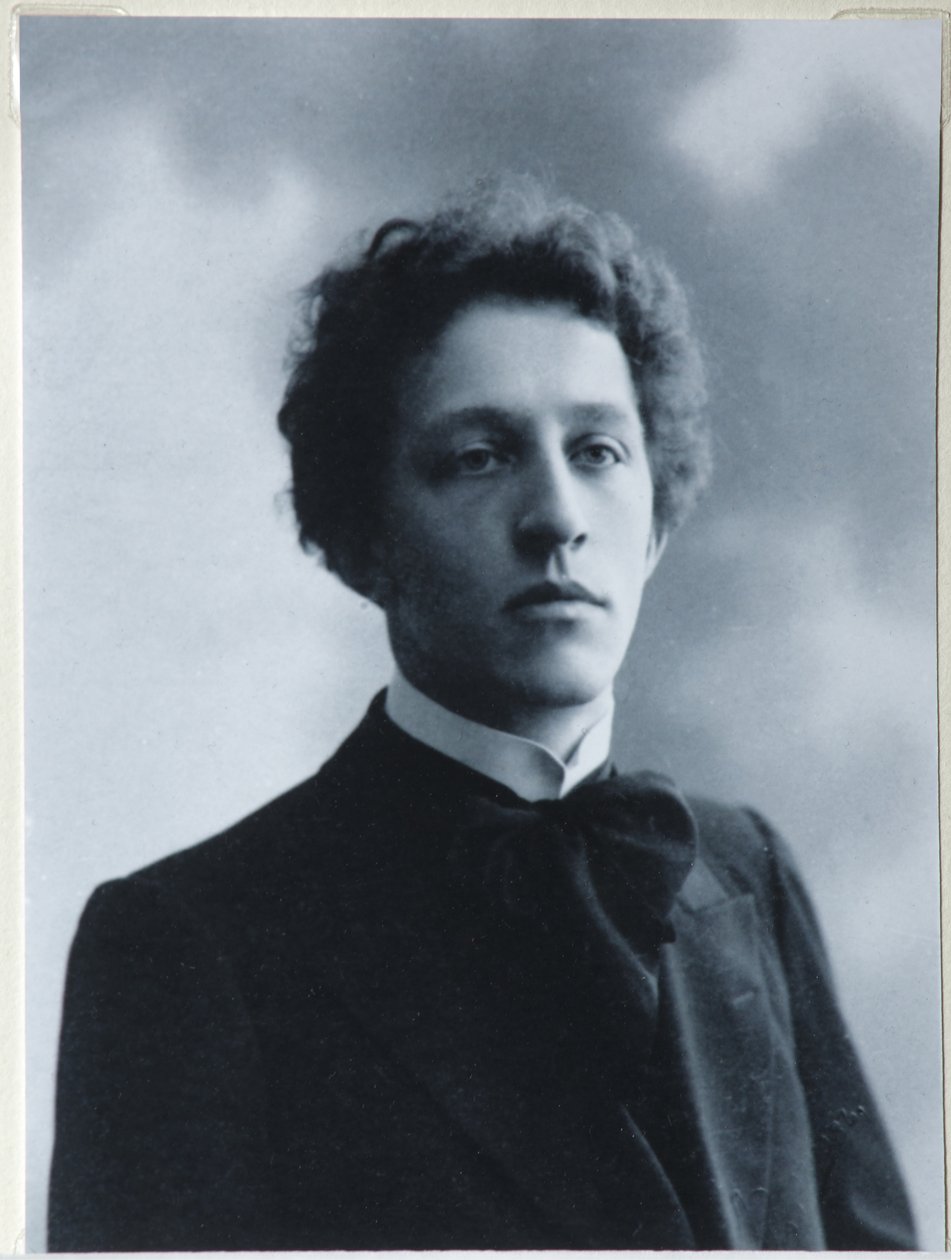 Retrato do poeta Alexander Blok 1880-1921, 1907 de Dmitri Spiridonovich Zdobnov