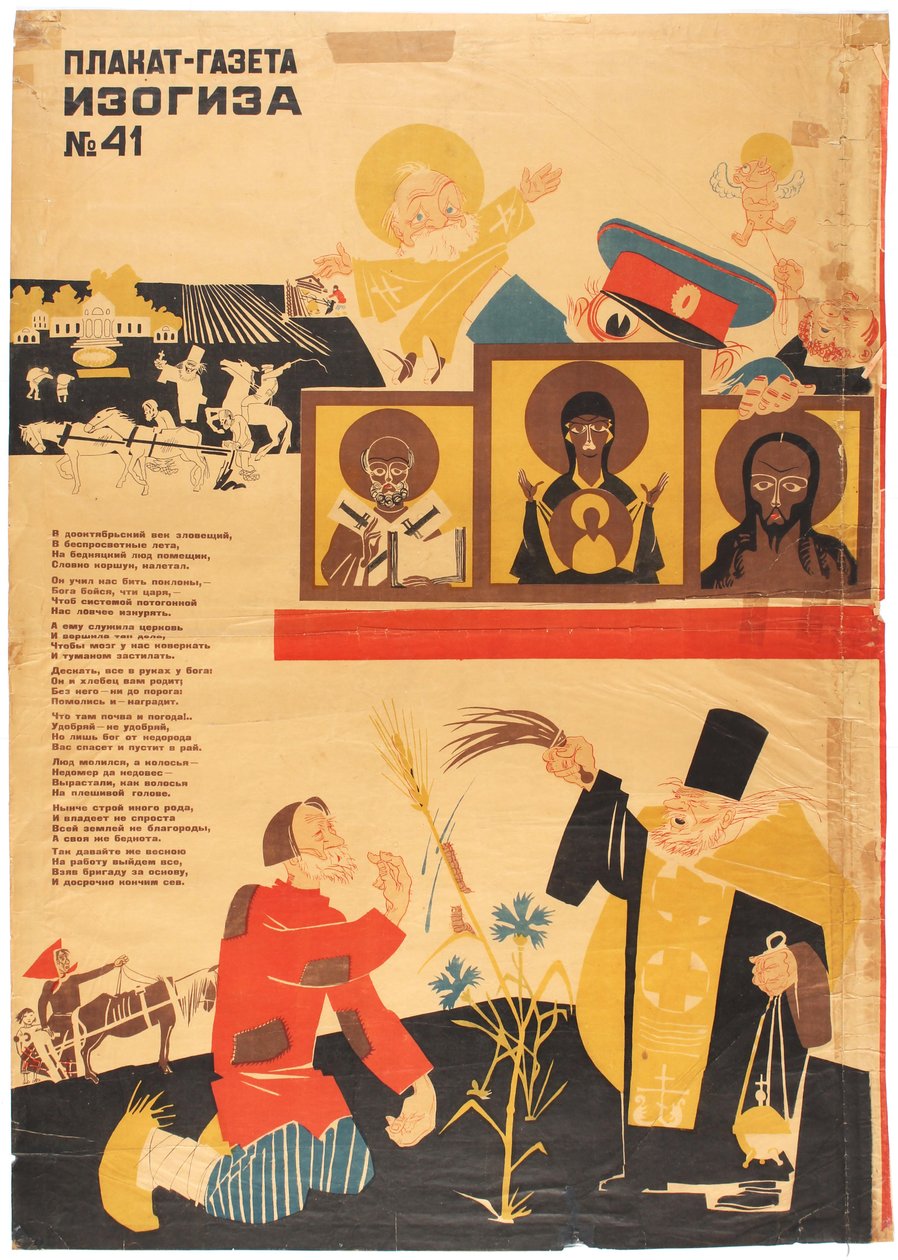 Propaganda anti-religiosa, década de 1930. de Dmitri Stachievich Moor