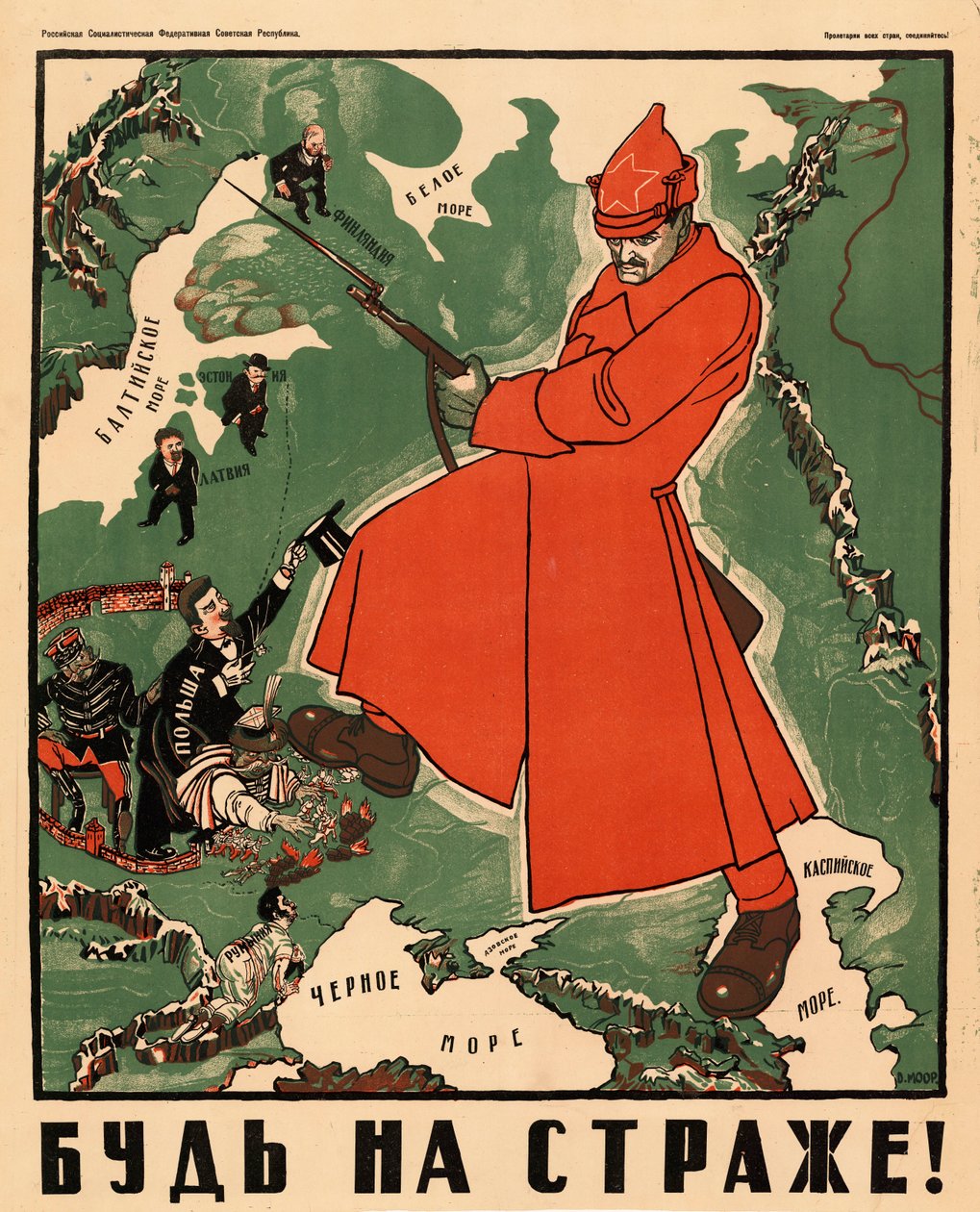 Fiquem de guarda!, 1921. de Dmitri Stachievich Moor