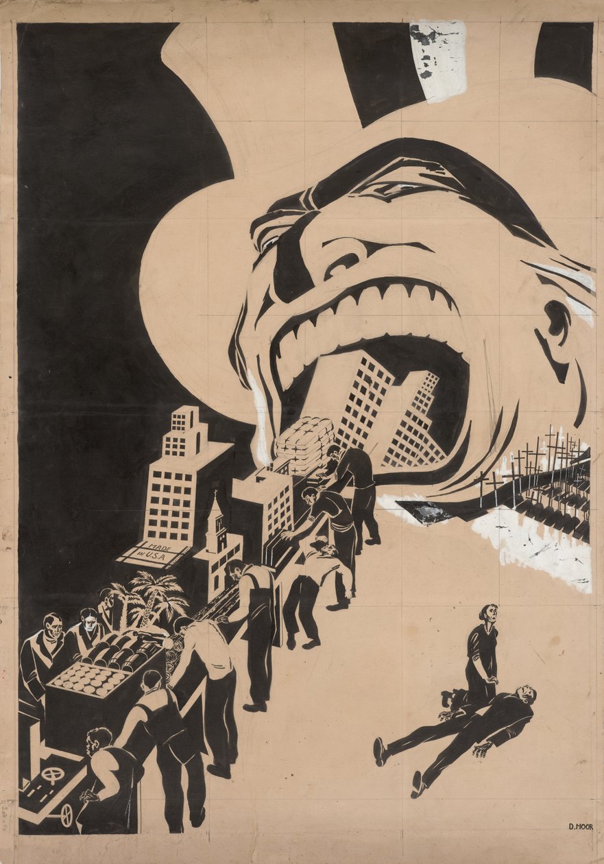 O capitalismo devora tudo, 1920. de Dmitriy Stakhievich Moor