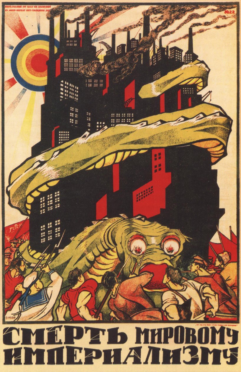 Pela morte do imperialismo mundial, 1920 de Dmitriy Stakhievich Moor