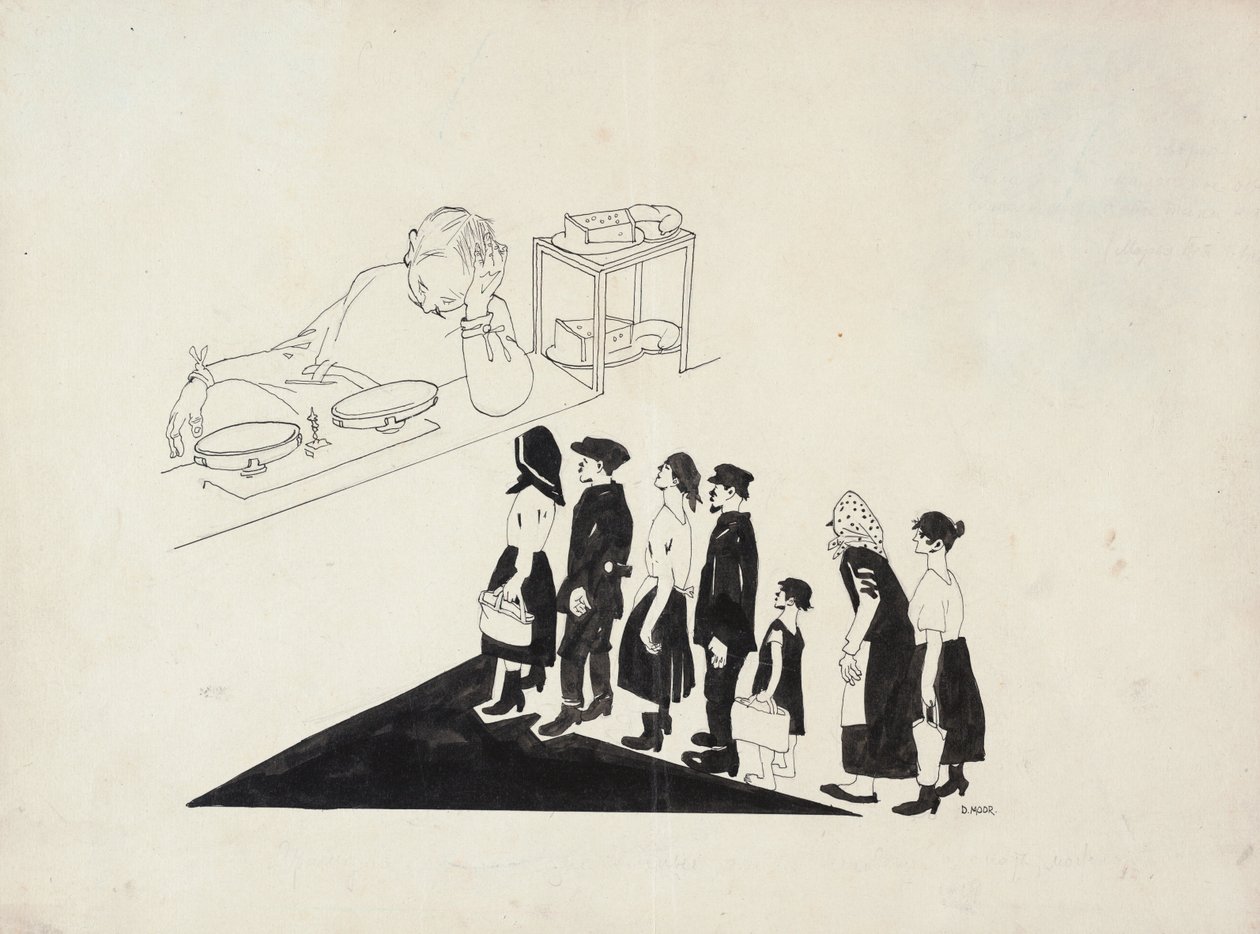 A fila, 1920. de Dmitriy Stakhievich Moor