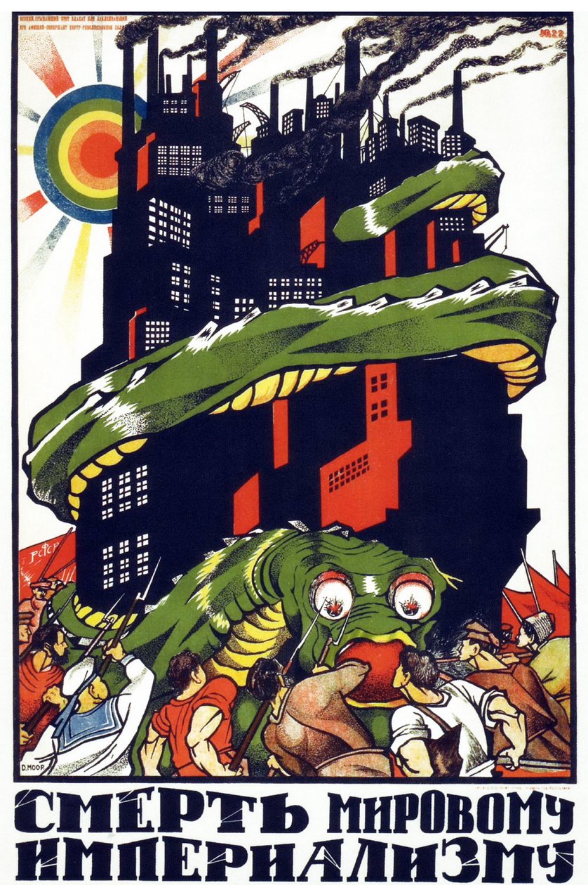 cartaz de propaganda comunista de Dmitry  Moor