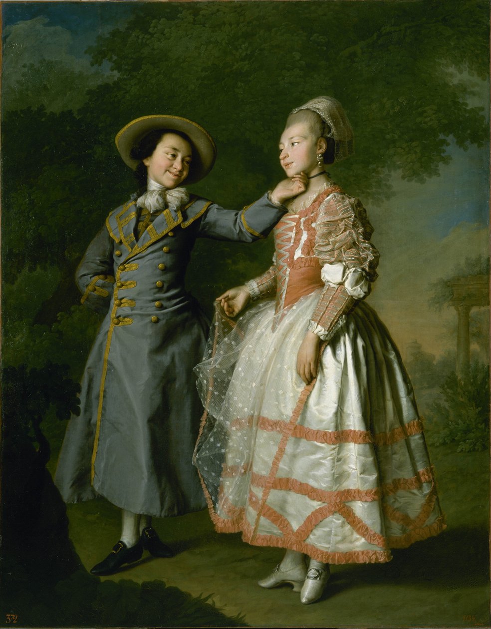 Retrato de Ekaterina Khrushcheva e da Princesa Ekaterina Khovanskaya de Dmitry Levitzky