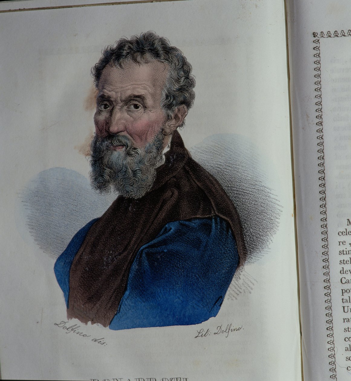Retrato de Michelangelo Buonarroti (1475-1564) de Dolfino