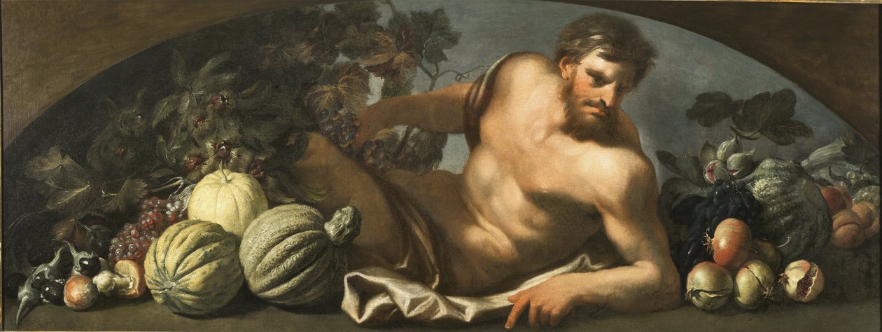 Outono (óleo sobre tela) de Domenica and Camogli Stefano Piola