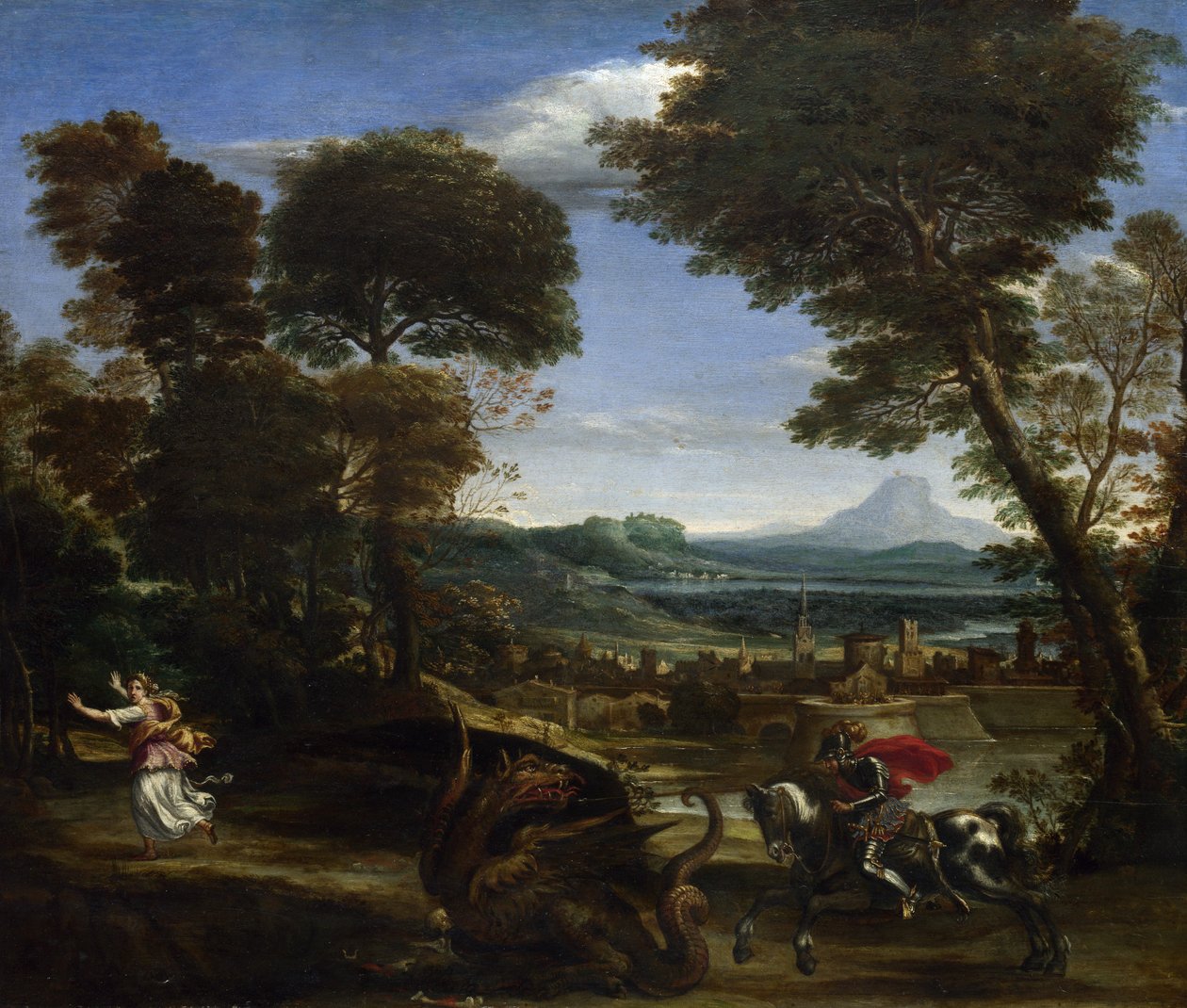 São Jorge matando o dragão de Domenichino