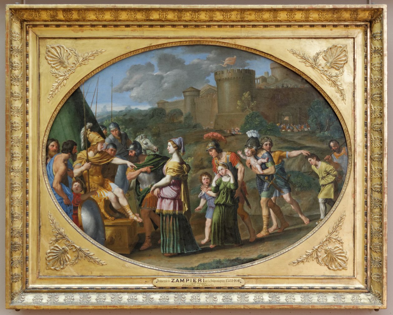 Timoclea Antes de Alexandre, o Grande de Domenichino