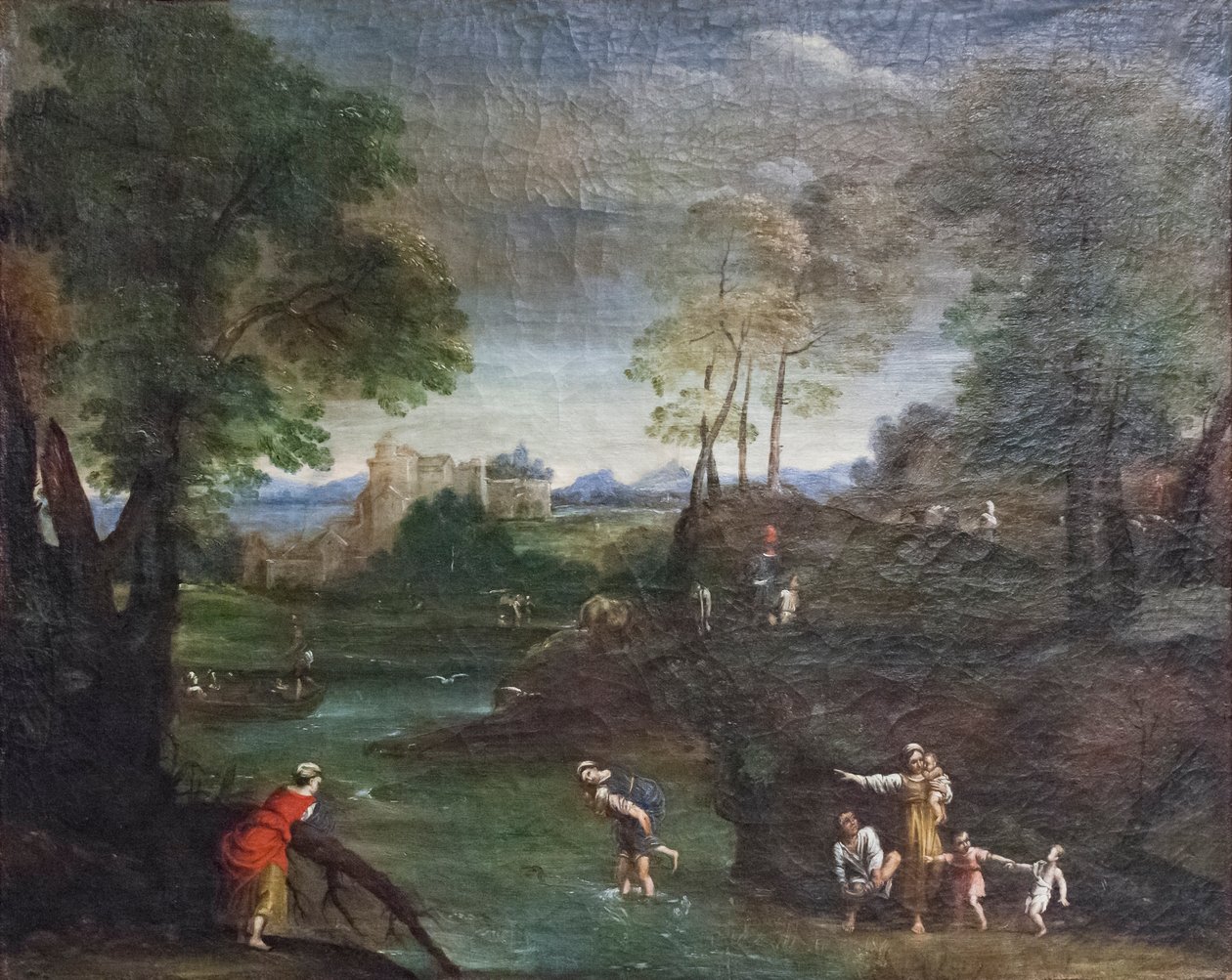 Paisagem com a Ford de Domenichino (1581 1641)