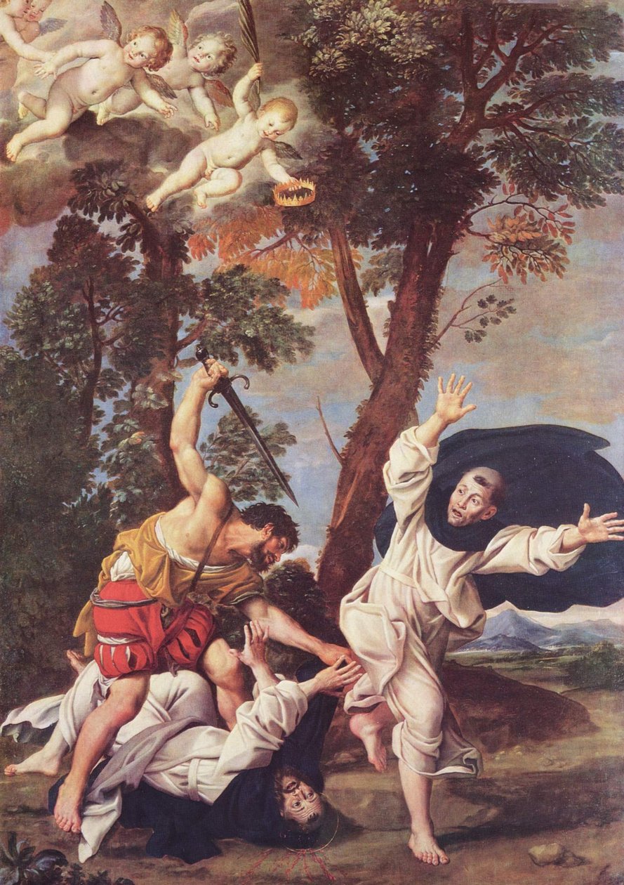 Assassinato de São Pedro Mártir de Domenichino