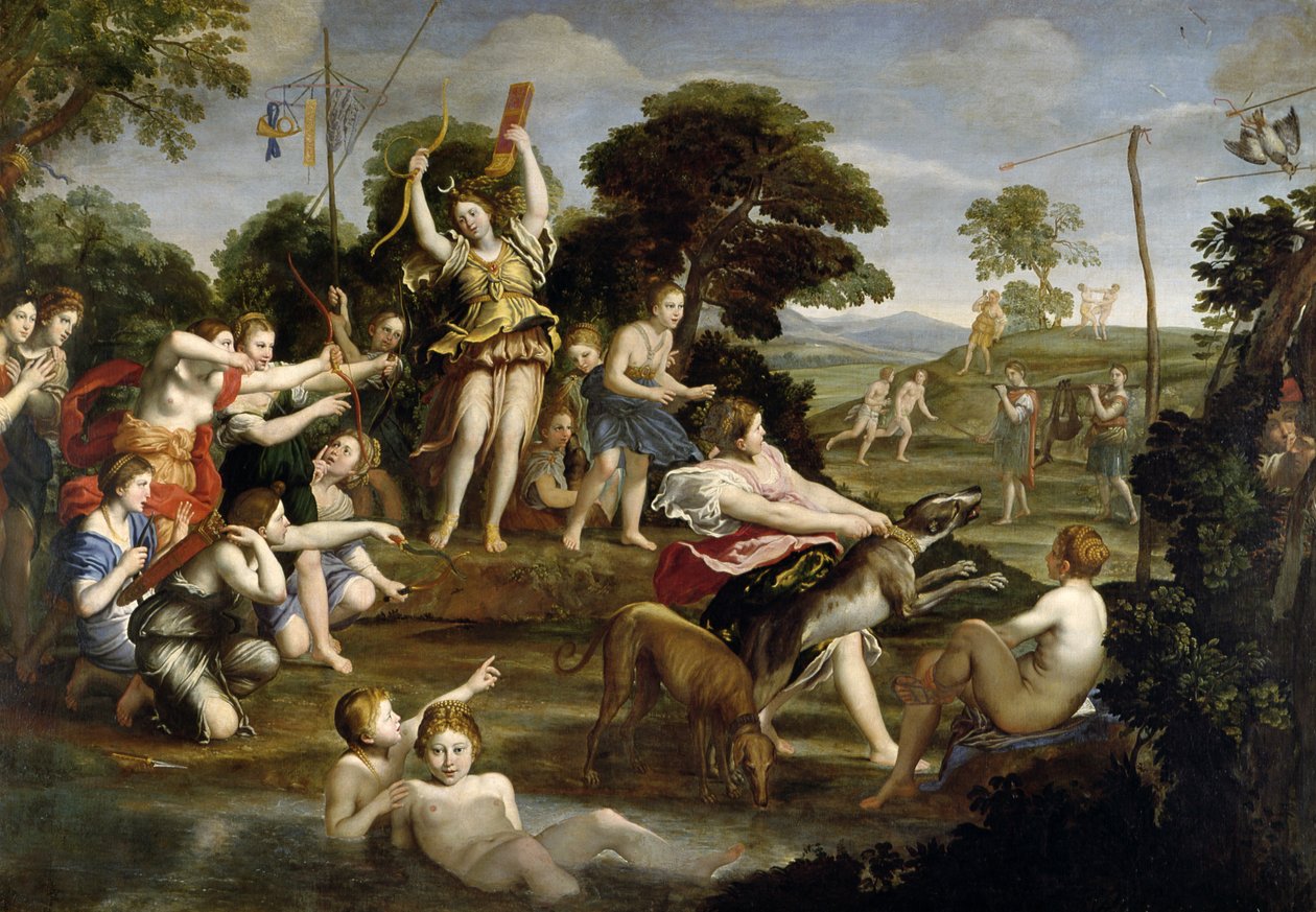 A caça de Diana, 1616-17 de Domenichino