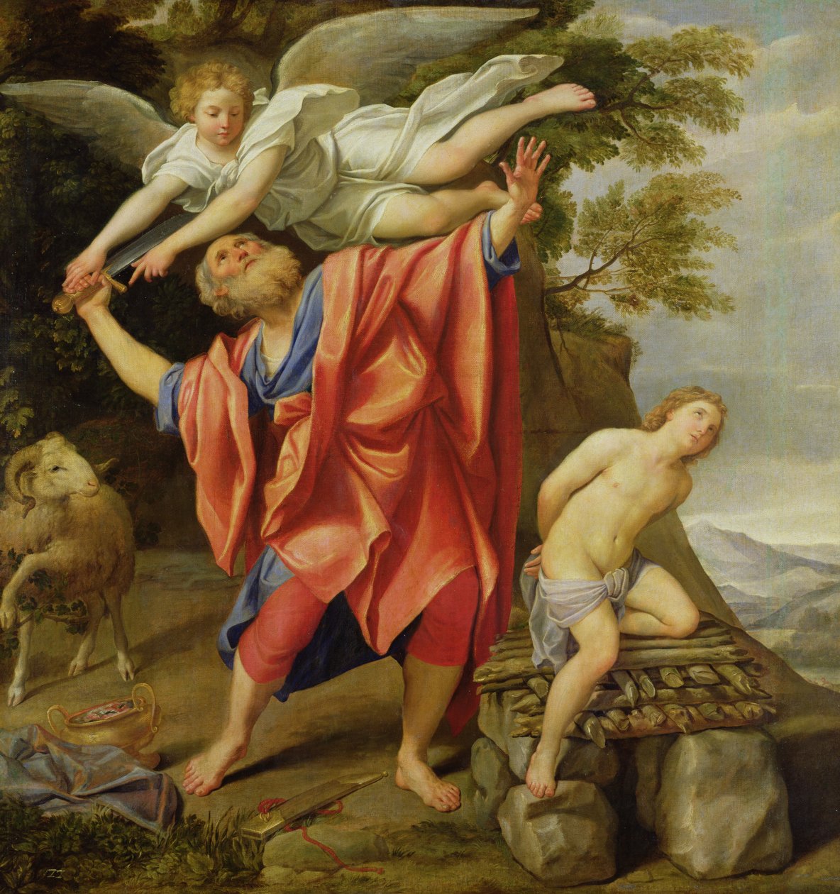 O sacrifício de Isaac de Domenichino