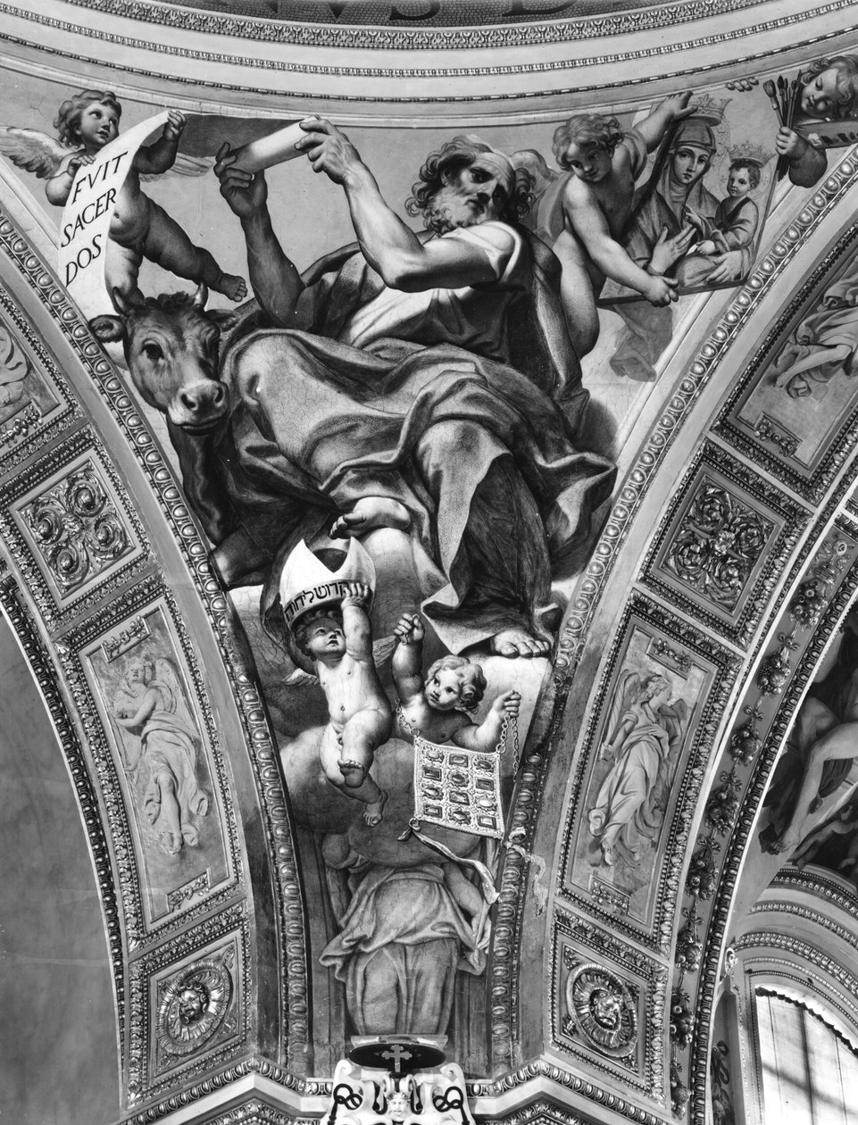 São Lucas, pendente da cúpula, 1623 de Domenichino