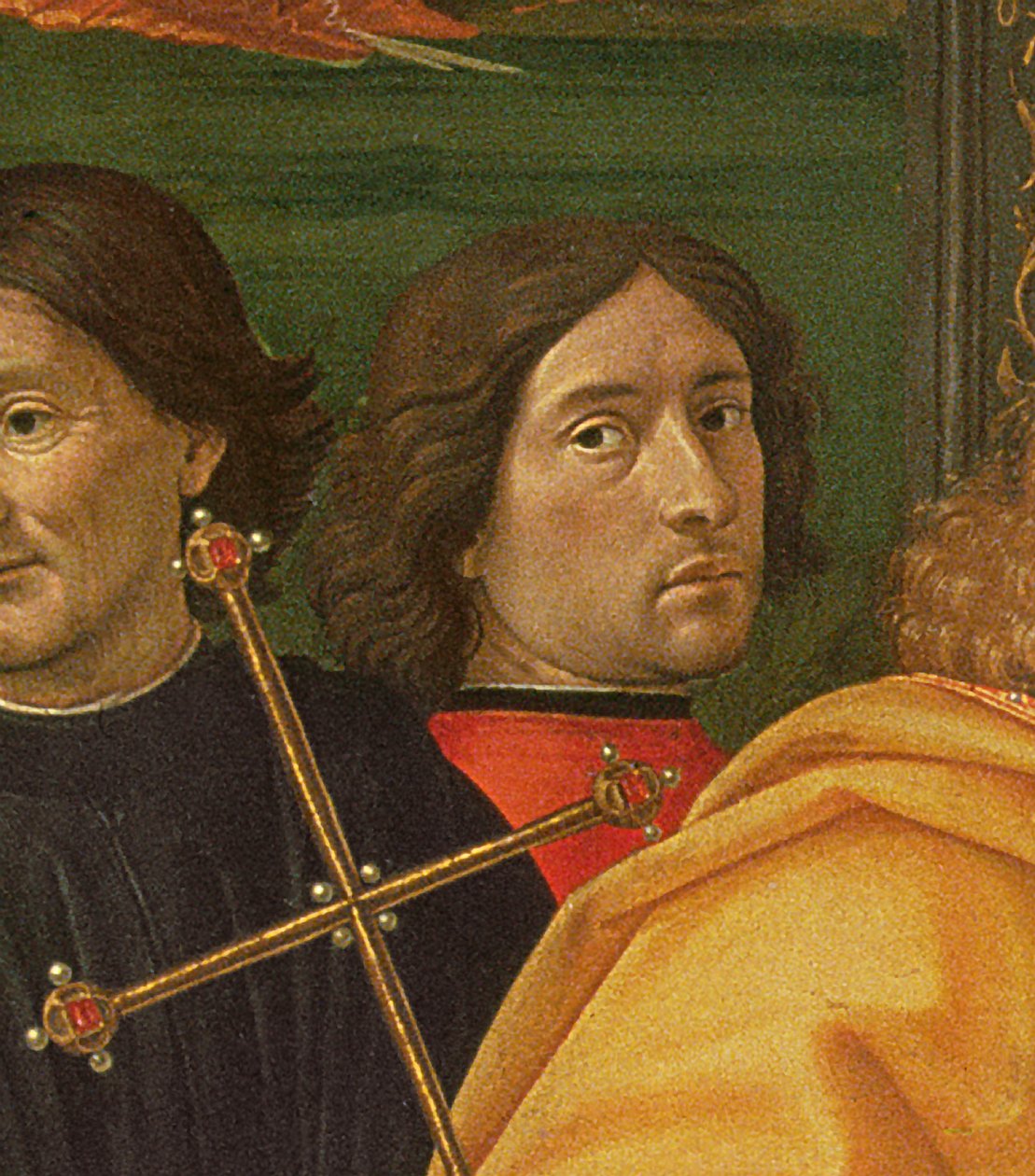 Ghirlandaio de A Adoração dos Magos, 1488 (tempera no painel) de Domenico Ghirlandaio
