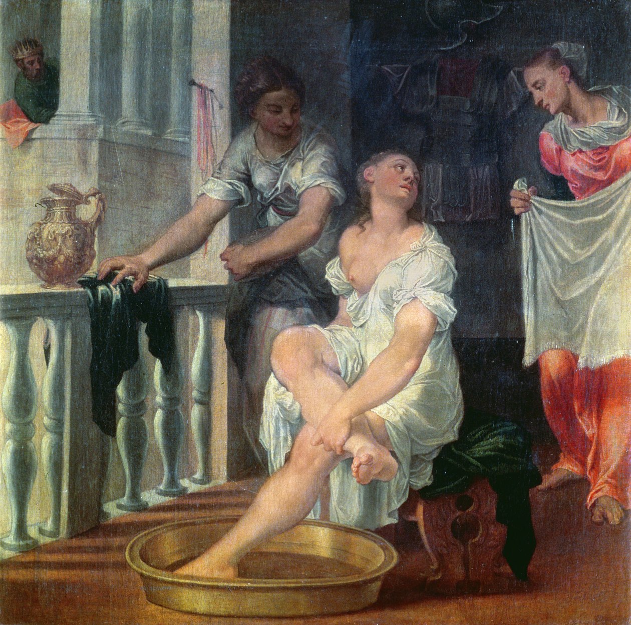 Banho de Bate-Seba, c.1550 de Domenico Brusasorci