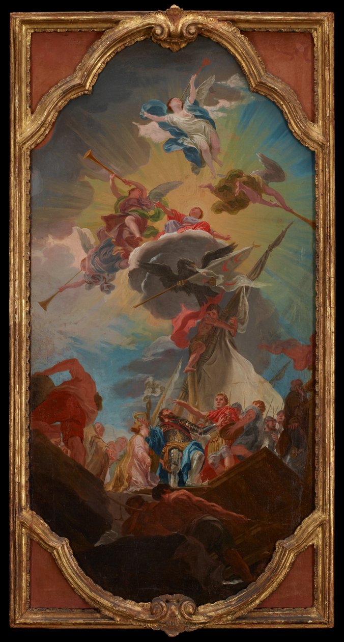 A glorificação de Andrea Doria, c.1750-68 de Domenico Corvi