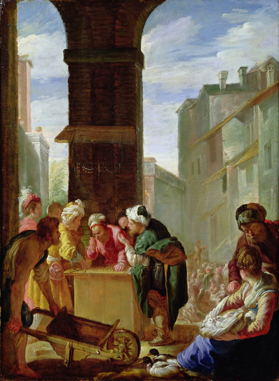 A parábola da pérola preciosa ou a pérola de grande valor de Domenico Fetti or Feti