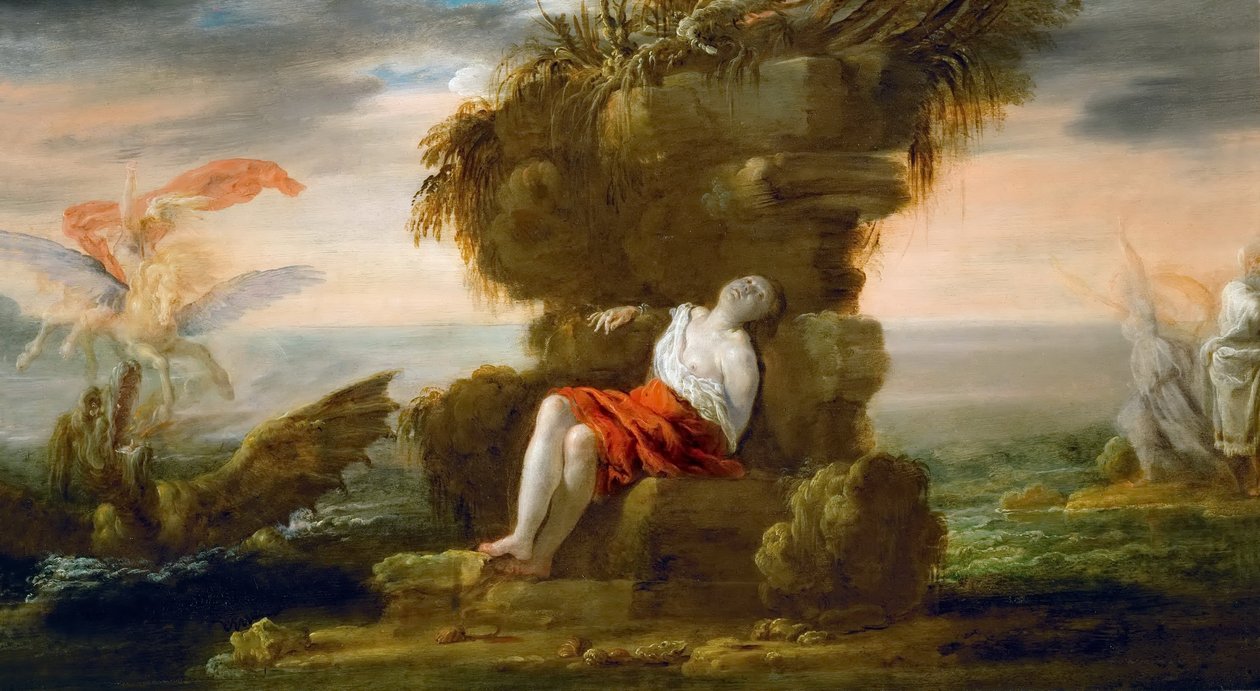 Perseu liberta Andrômeda de Domenico Fetti or Feti