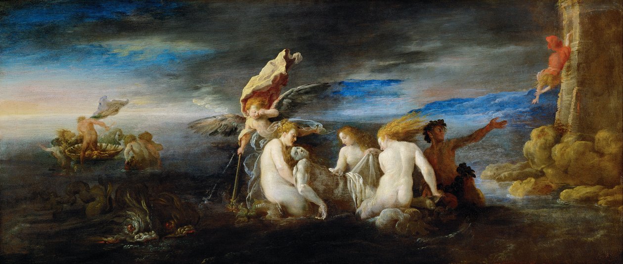 Herói Mourning o Leander inoperante de Domenico Fetti or Feti