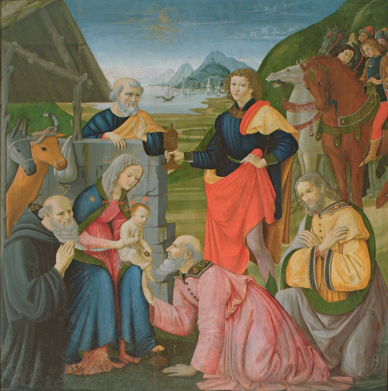 Adoração dos Magos de Domenico Ghirlandaio