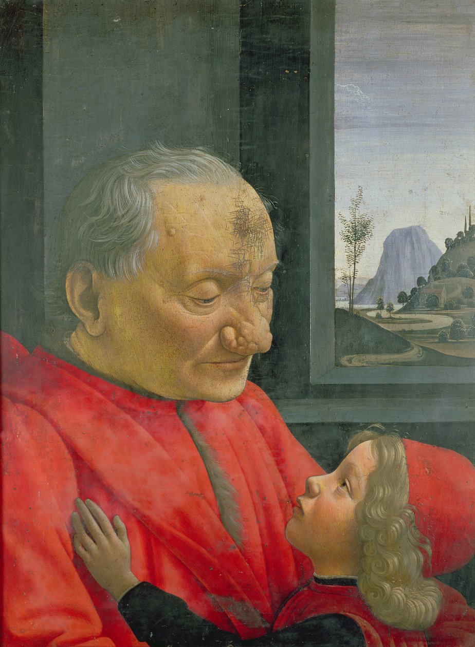 Um velho e um menino, de 1480 de Domenico Ghirlandaio