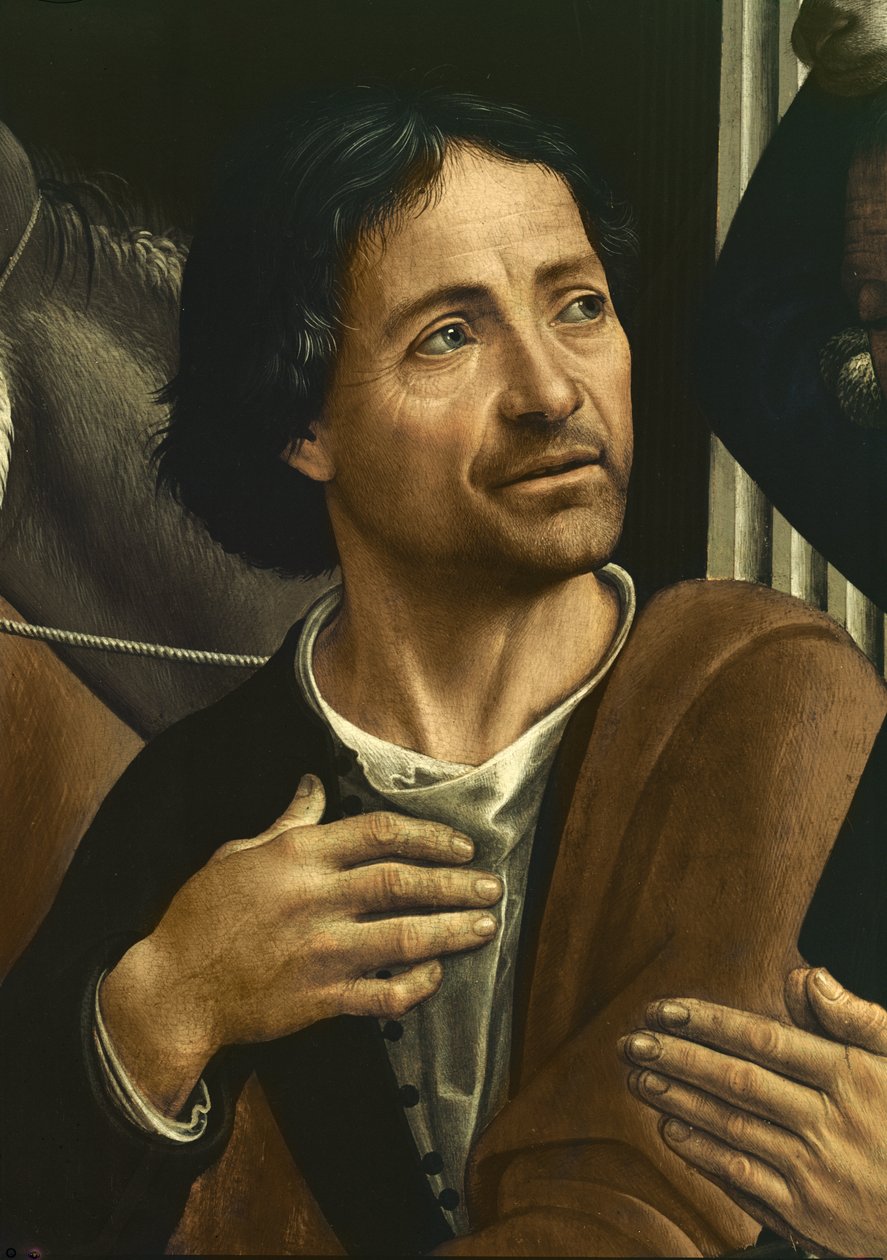Auto-retrato (detalhe do retábulo) de Domenico Ghirlandaio