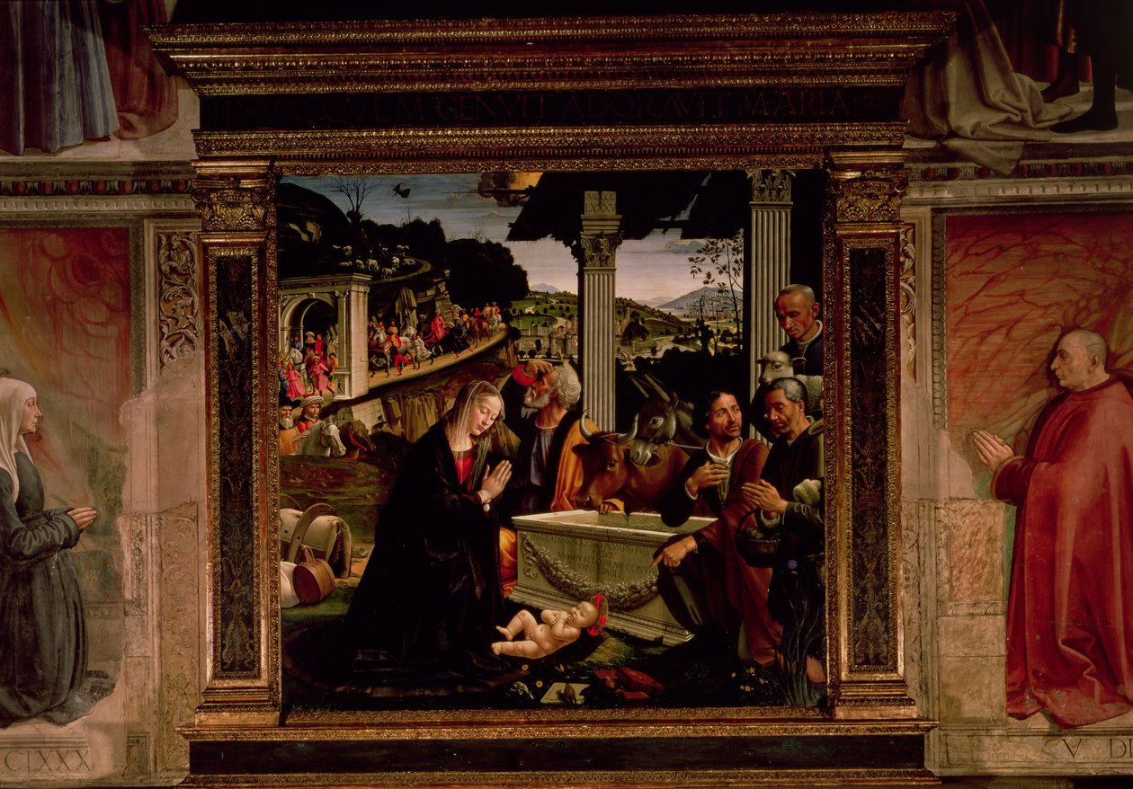 O nascimento de Cristo de Domenico Ghirlandaio