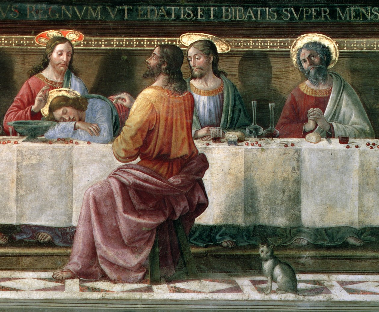 A Última Ceia (detalhe de 43922) de Domenico Ghirlandaio