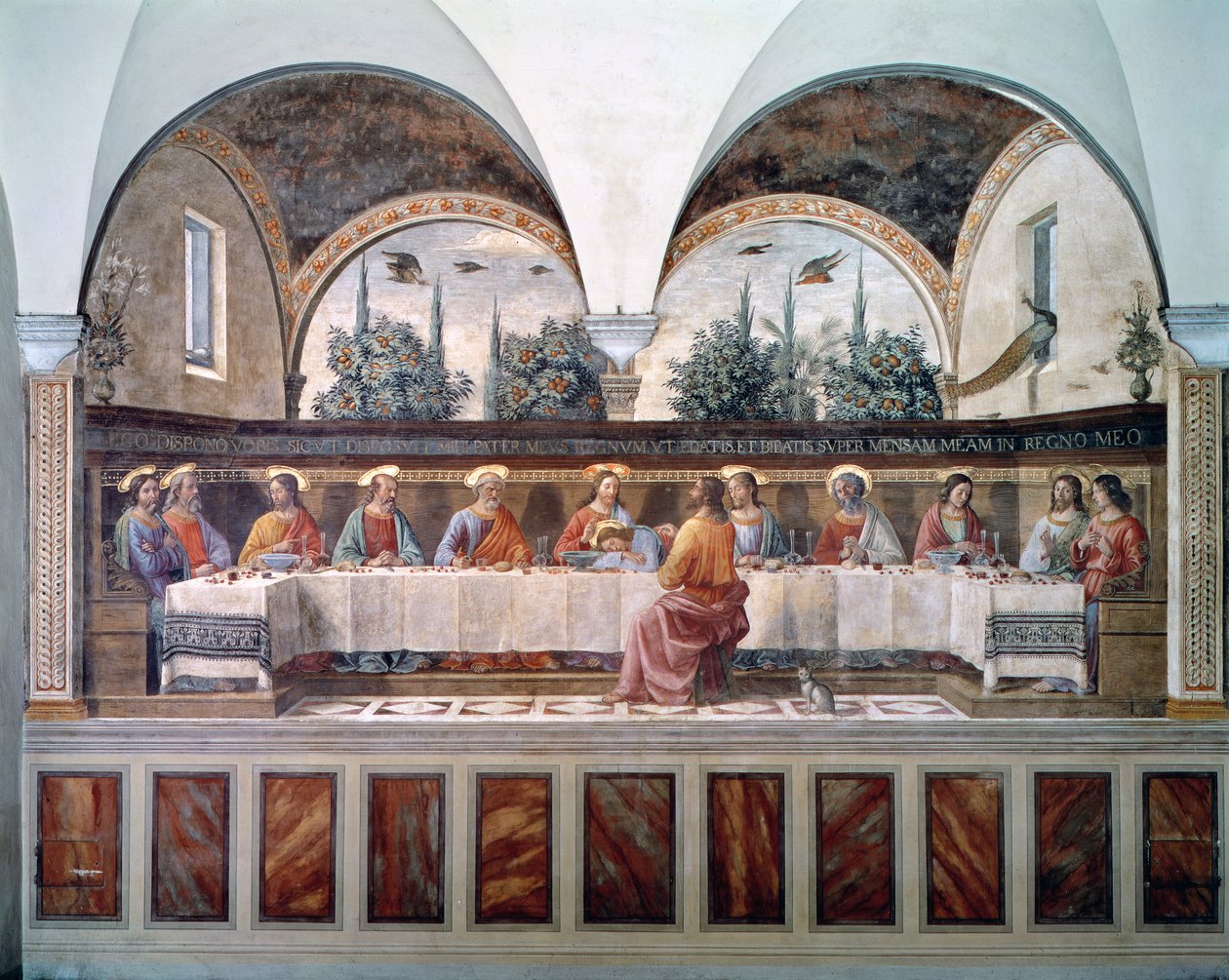 A última Ceia de Domenico Ghirlandaio