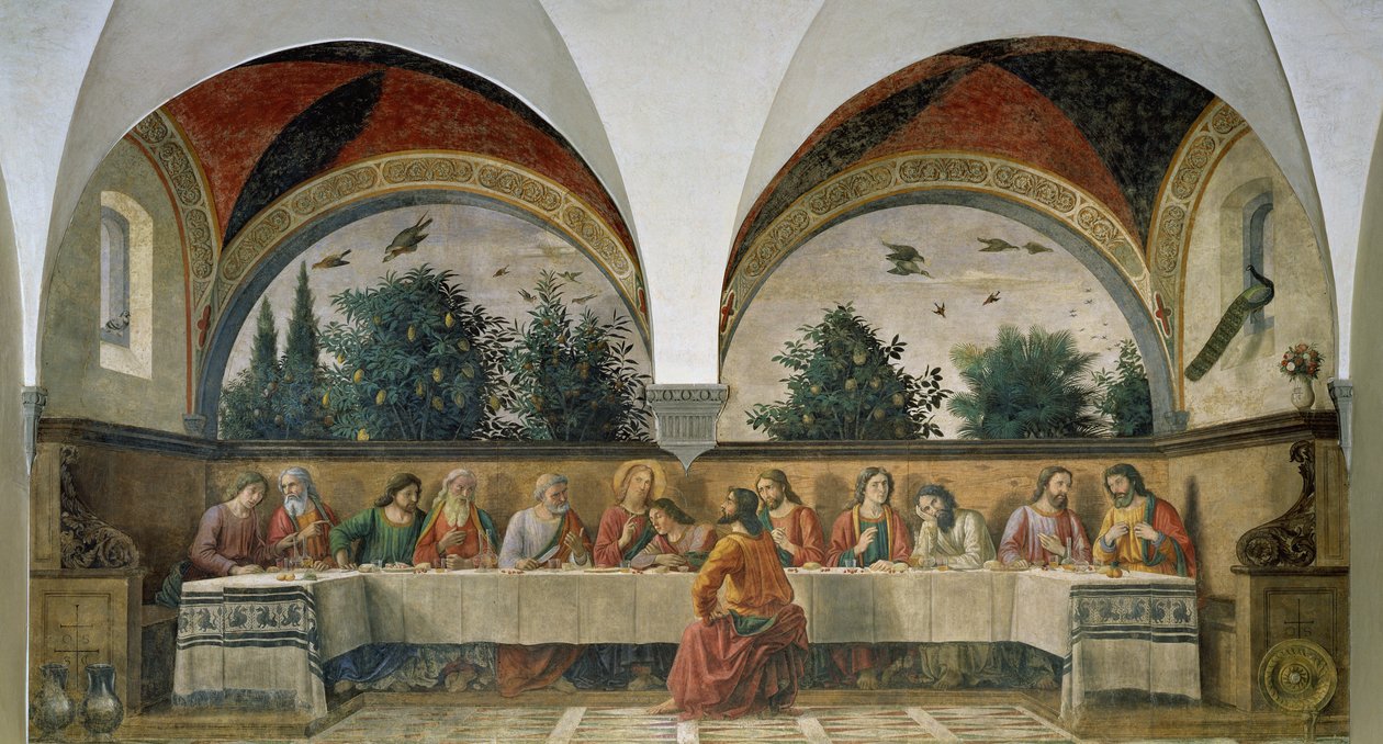 A Última Ceia, 1480 de Domenico Ghirlandaio