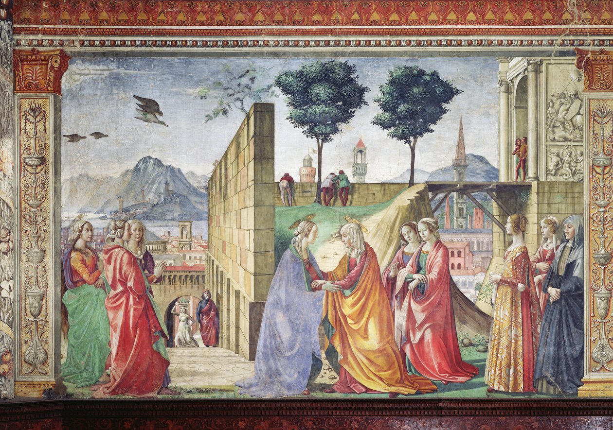 A Visitação (para detalhes, ver 124356) de Domenico Ghirlandaio