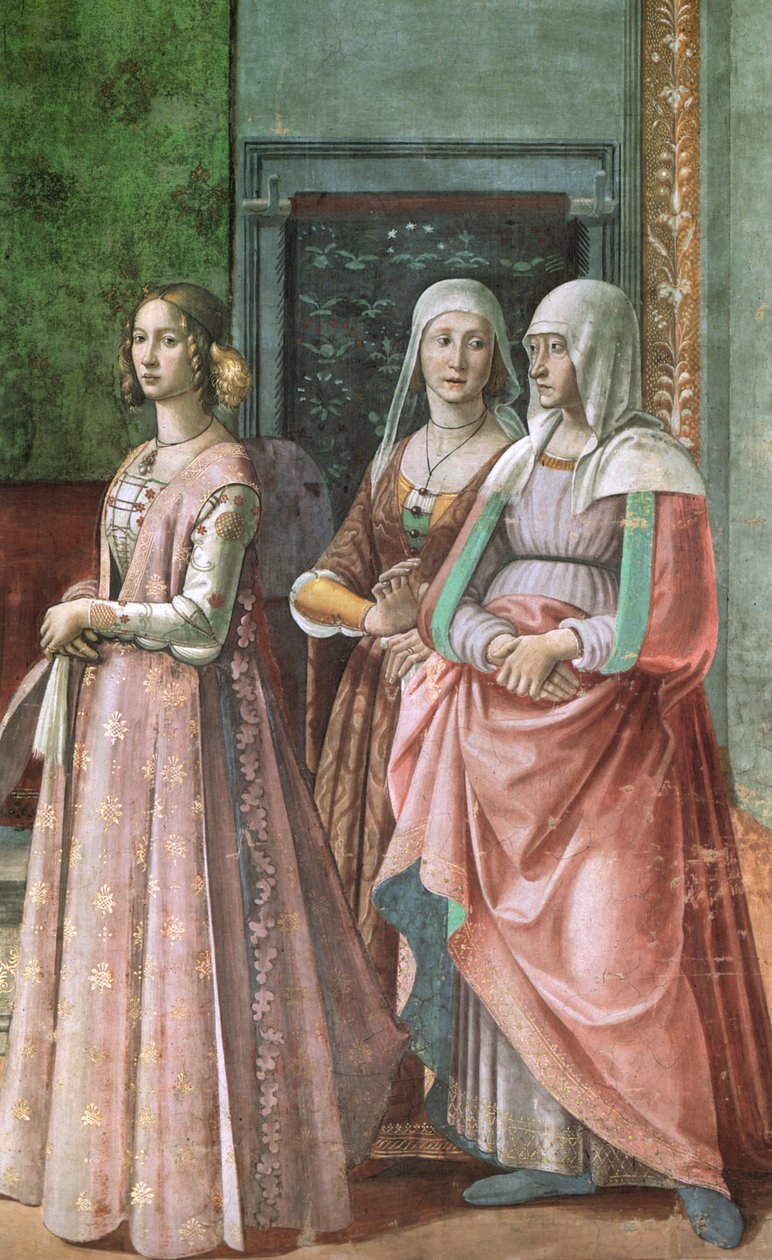 afrescos de capela tornabuoni em Florença de Domenico Ghirlandaio