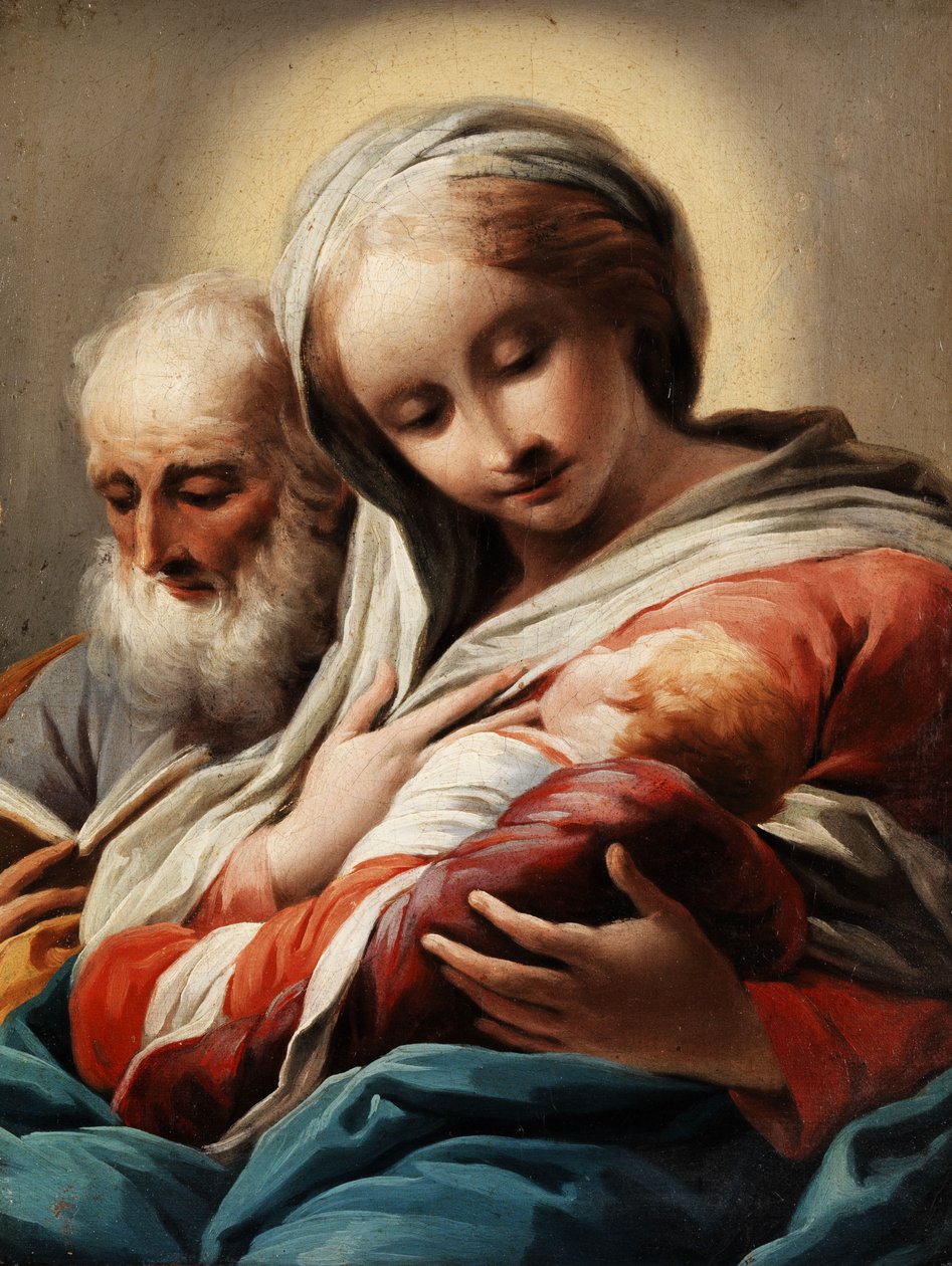 Maria com a criança e José de Domenico Pedrini