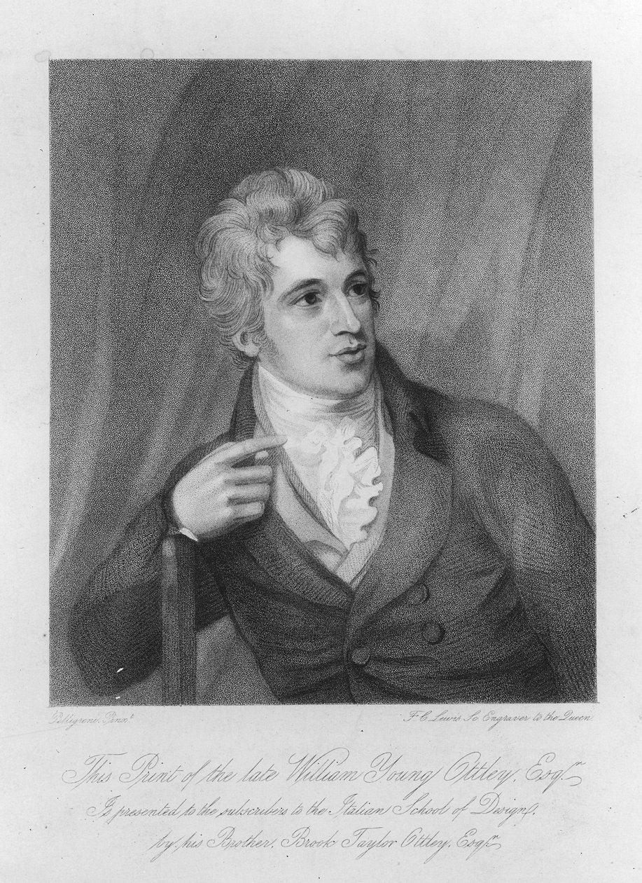 William Young Ottley, gravado por Frederick Christian Lewis, c.1836 de Domenico Pellegrini