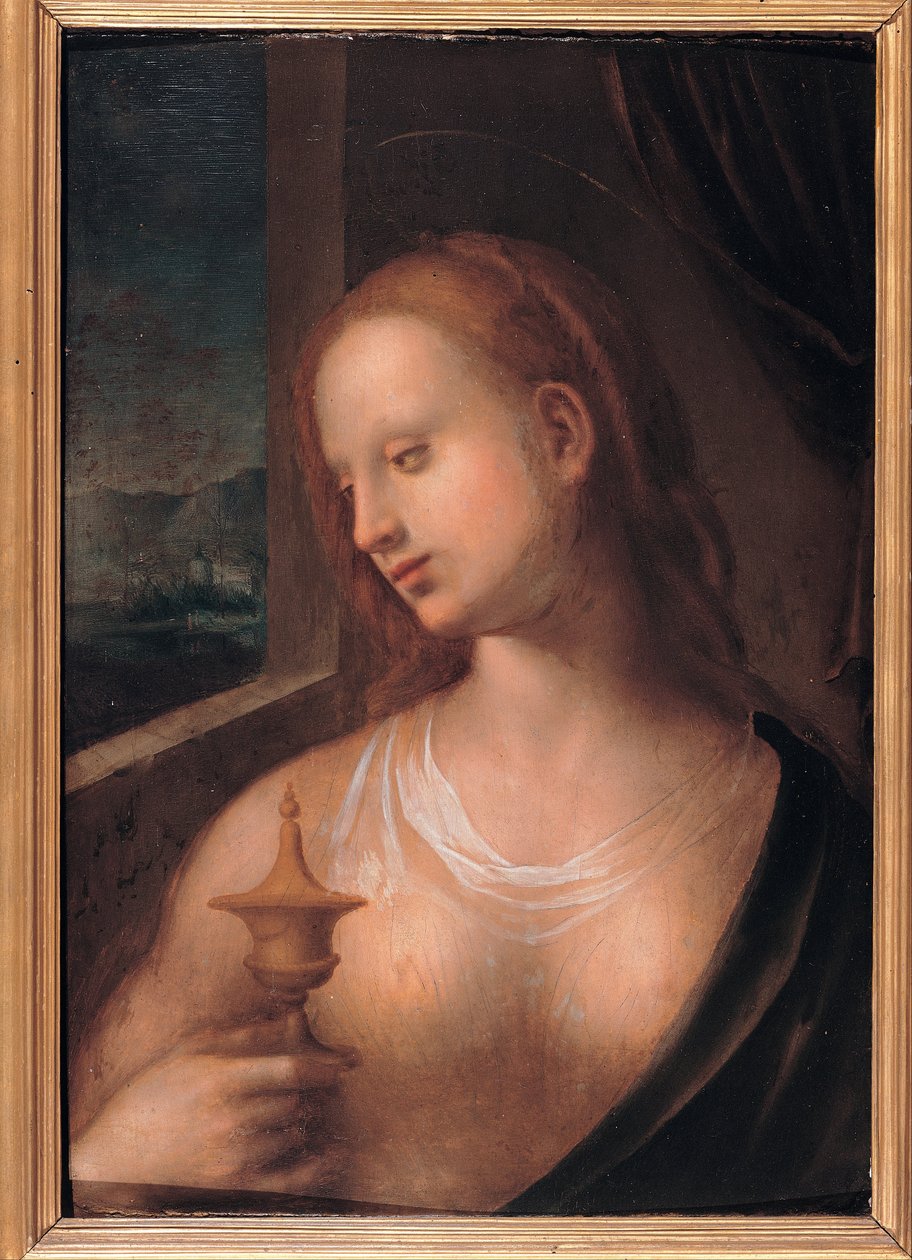 Madalena com o frasco de pomada de Domenico Puligo