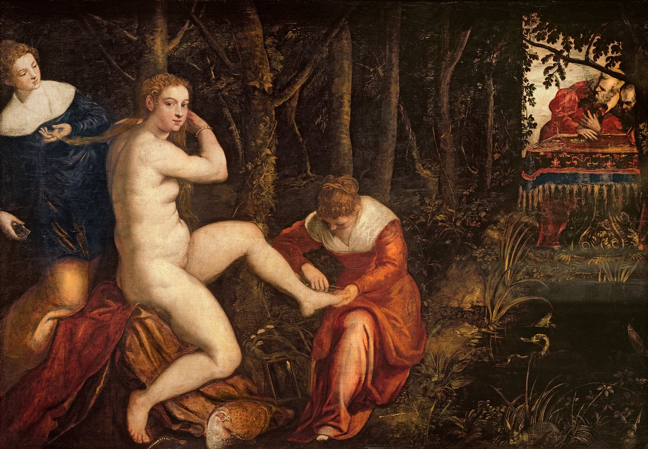 Susanna e os Anciãos de Domenico Robusti Tintoretto