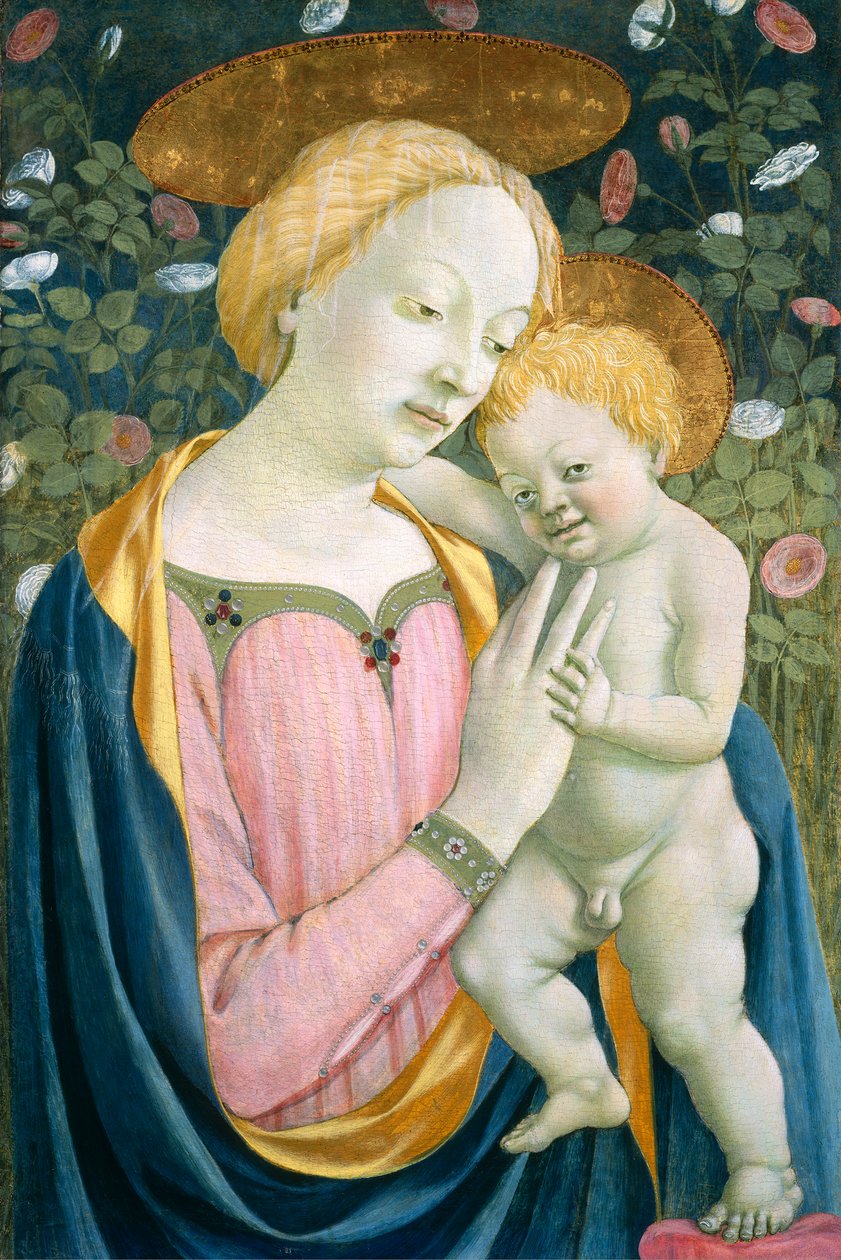 Madonna e Criança, c.14451450 (tempera no painel) de Domenico Veneziano