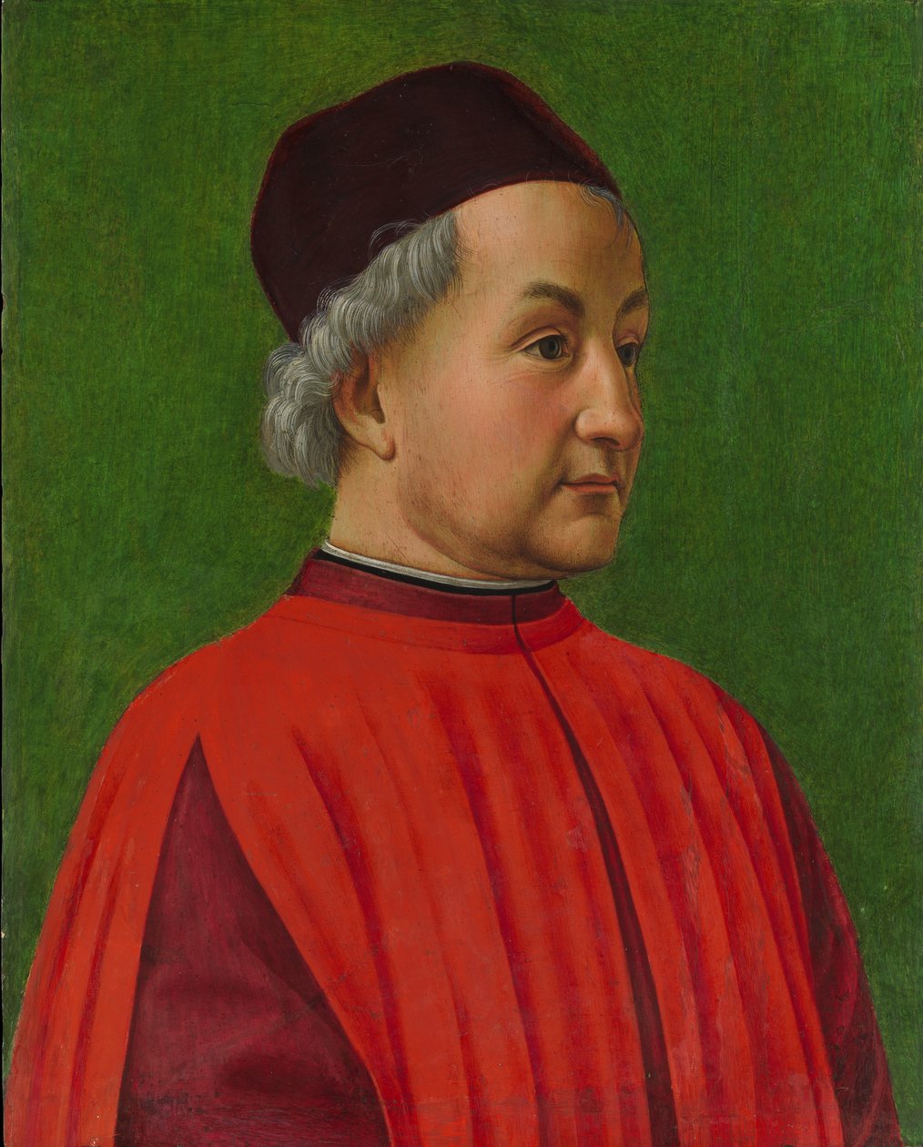 Retrato de um homem (têmpera sobre madeira) de Domenico Ghirlandaio