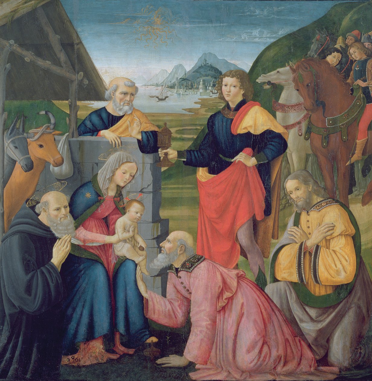 A Adoração dos Magos de Domenico Ghirlandaio
