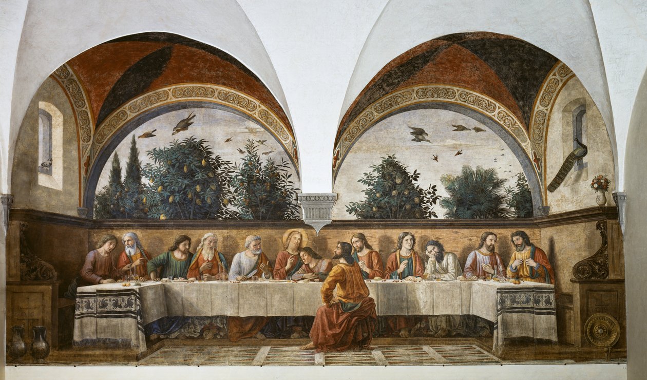 A Última Ceia de Domenico Ghirlandaio