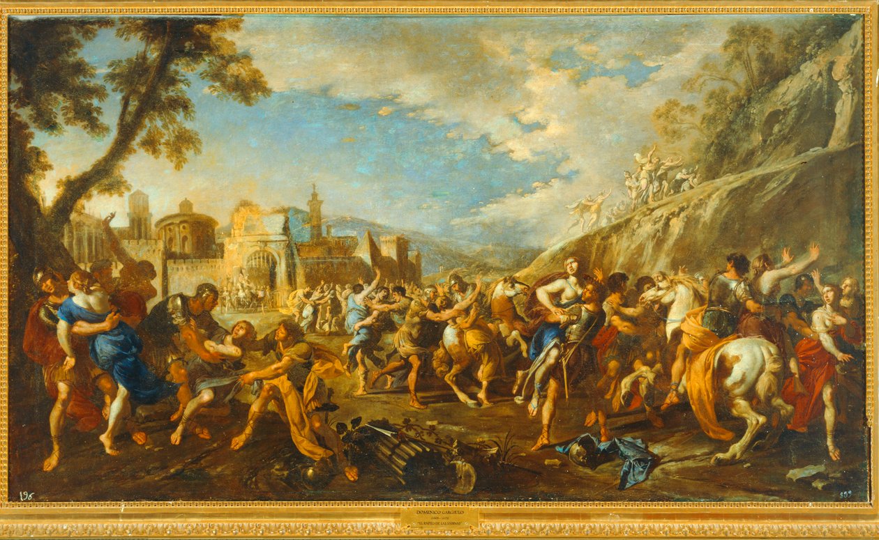A violação das mulheres Sabinianas. 10035138 ... de Domenico (1612-75) Gargiulo