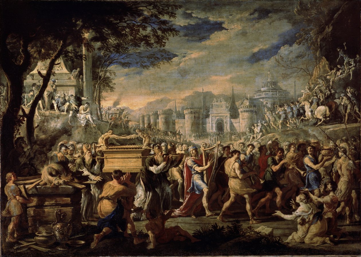 Rei Davi levando a Arca do Convénio para Jerusalém de Domenico Gargiulo