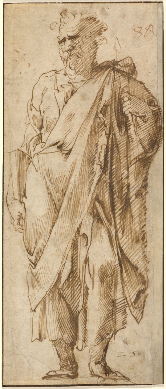 Um santo em pé de Domenico Beccafumi