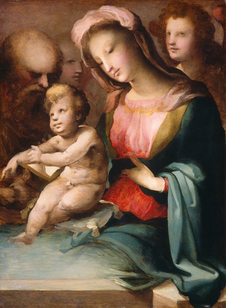 A Sagrada Família com Anjos, c. 15451550. de Domenico Beccafumi