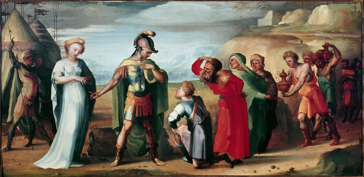 A continência de Scipio, o Africano. O general romano Scipio L
