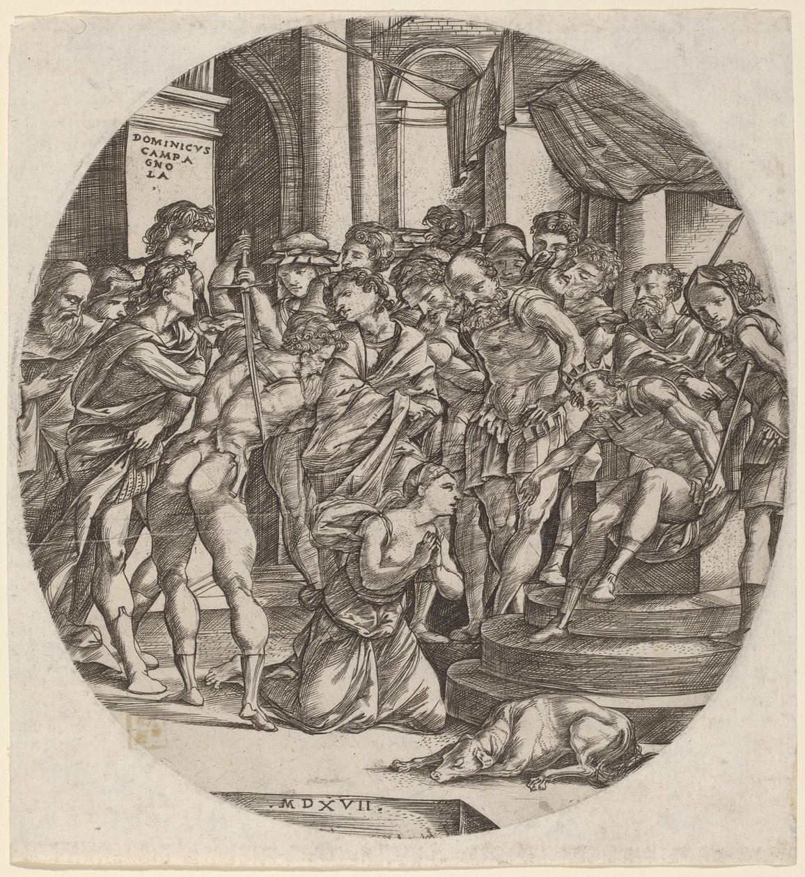Decapitação de Santa Catarina de Domenico Campagnola