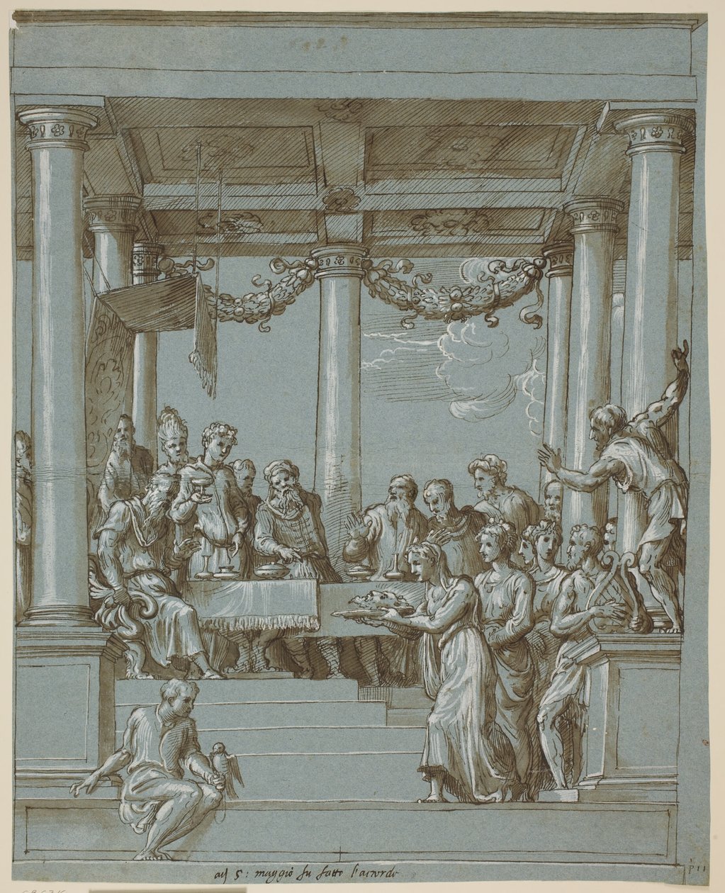 banquete de Herodes de Domenico Campagnola