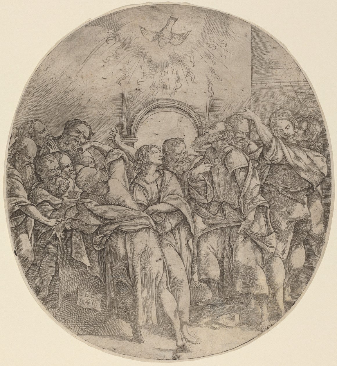 A descida do Espírito Santo de Domenico Campagnola