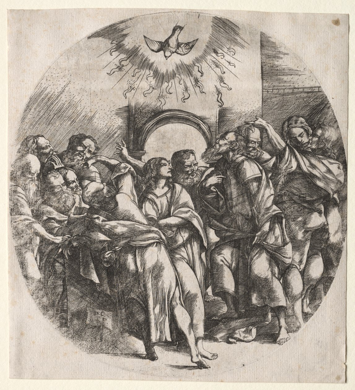 A descida do espírito santo de Domenico Campagnola